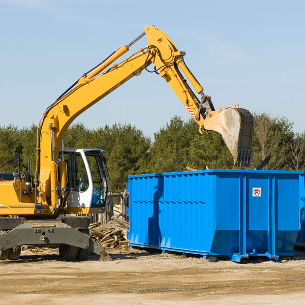 are there any restrictions on where a residential dumpster can be placed in Badger South Dakota